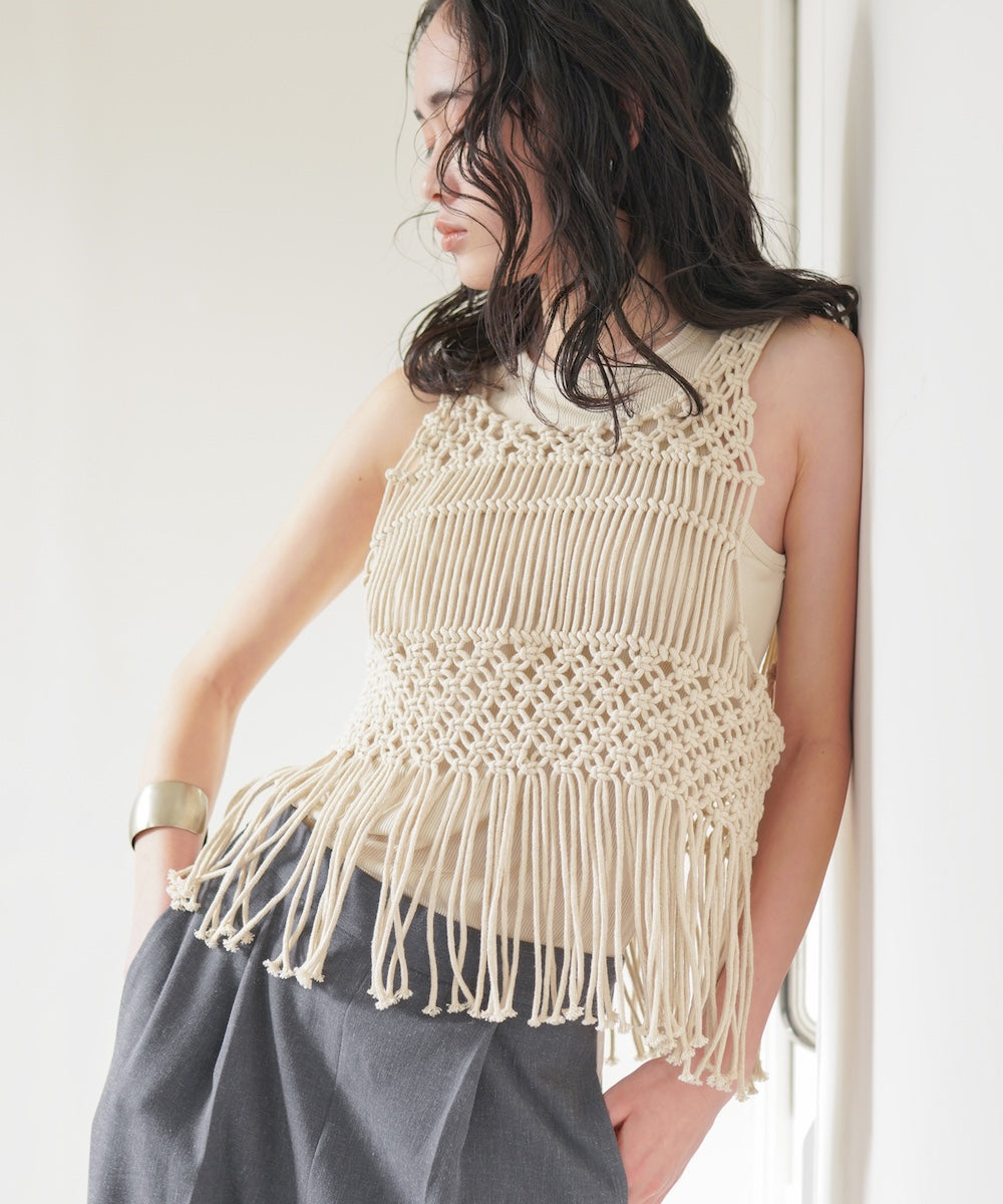 マクラメベスト