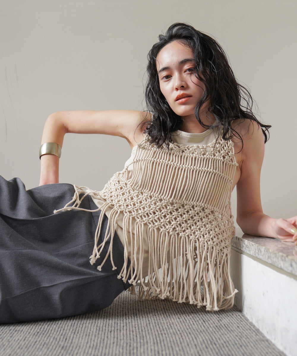 マクラメベスト