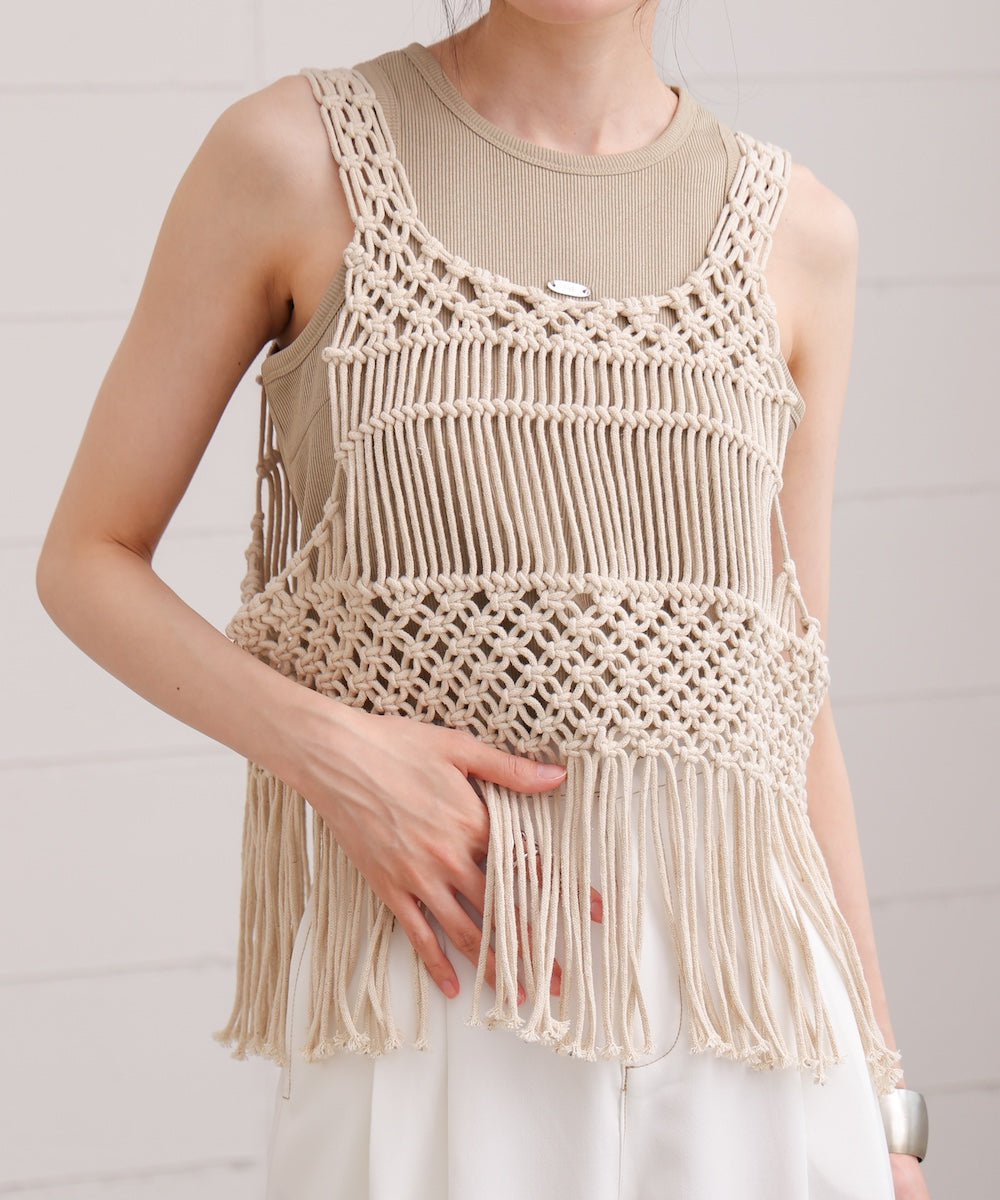 マクラメベスト