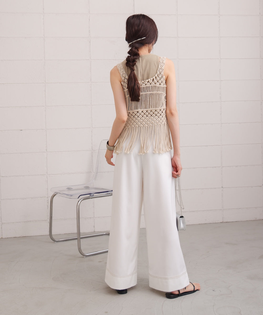 マクラメベスト