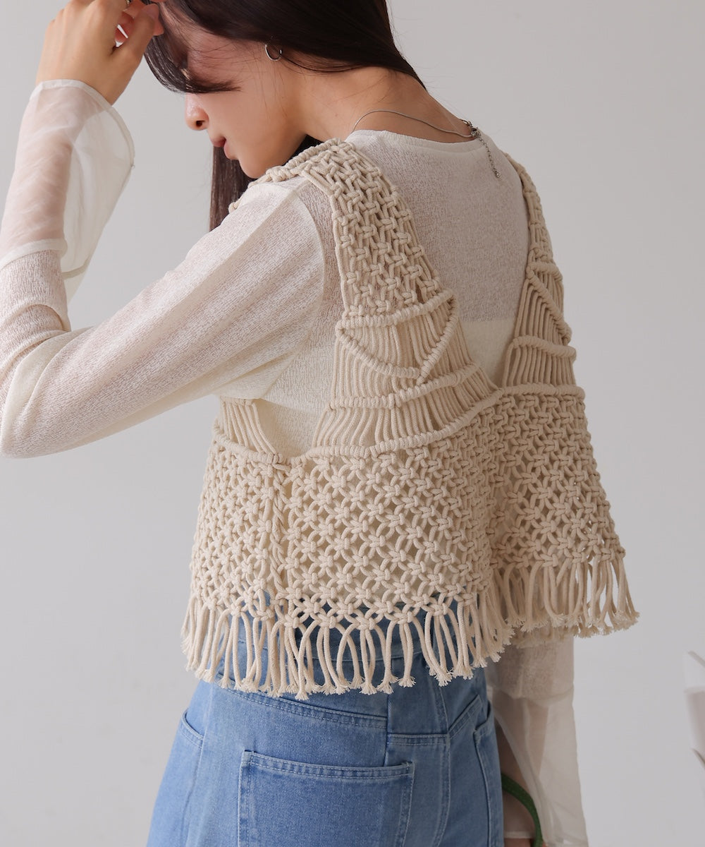 マクラメベスト