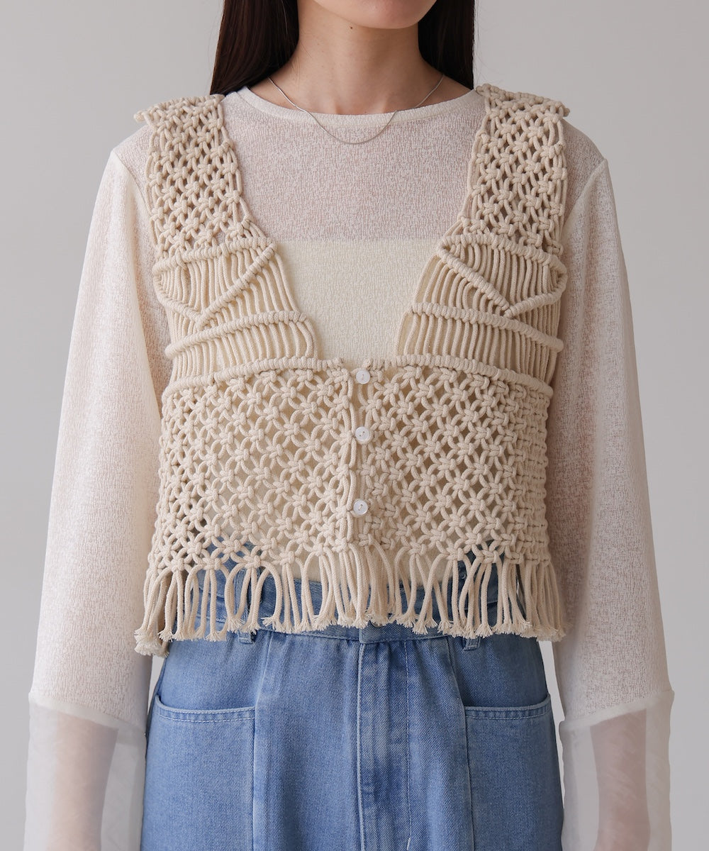 マクラメベスト