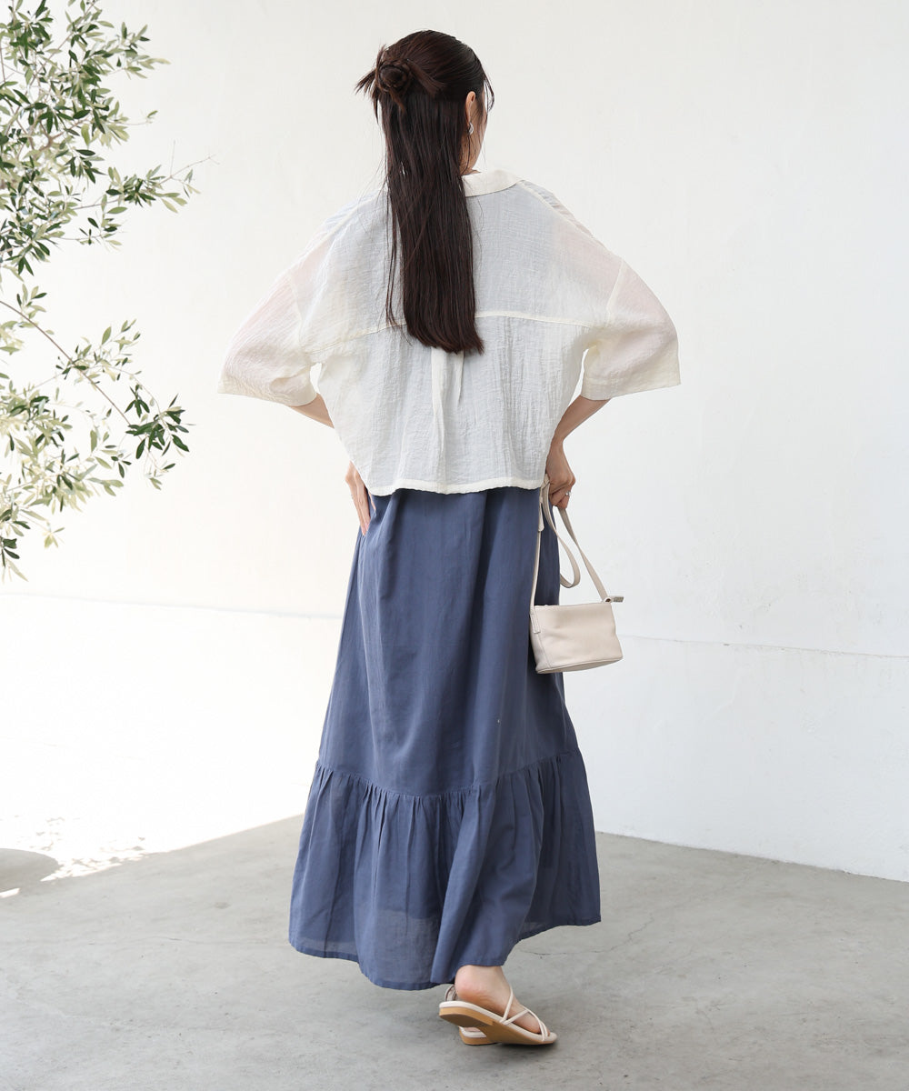 【S・Mサイズ展開】パネル刺繍ノースリワンピース