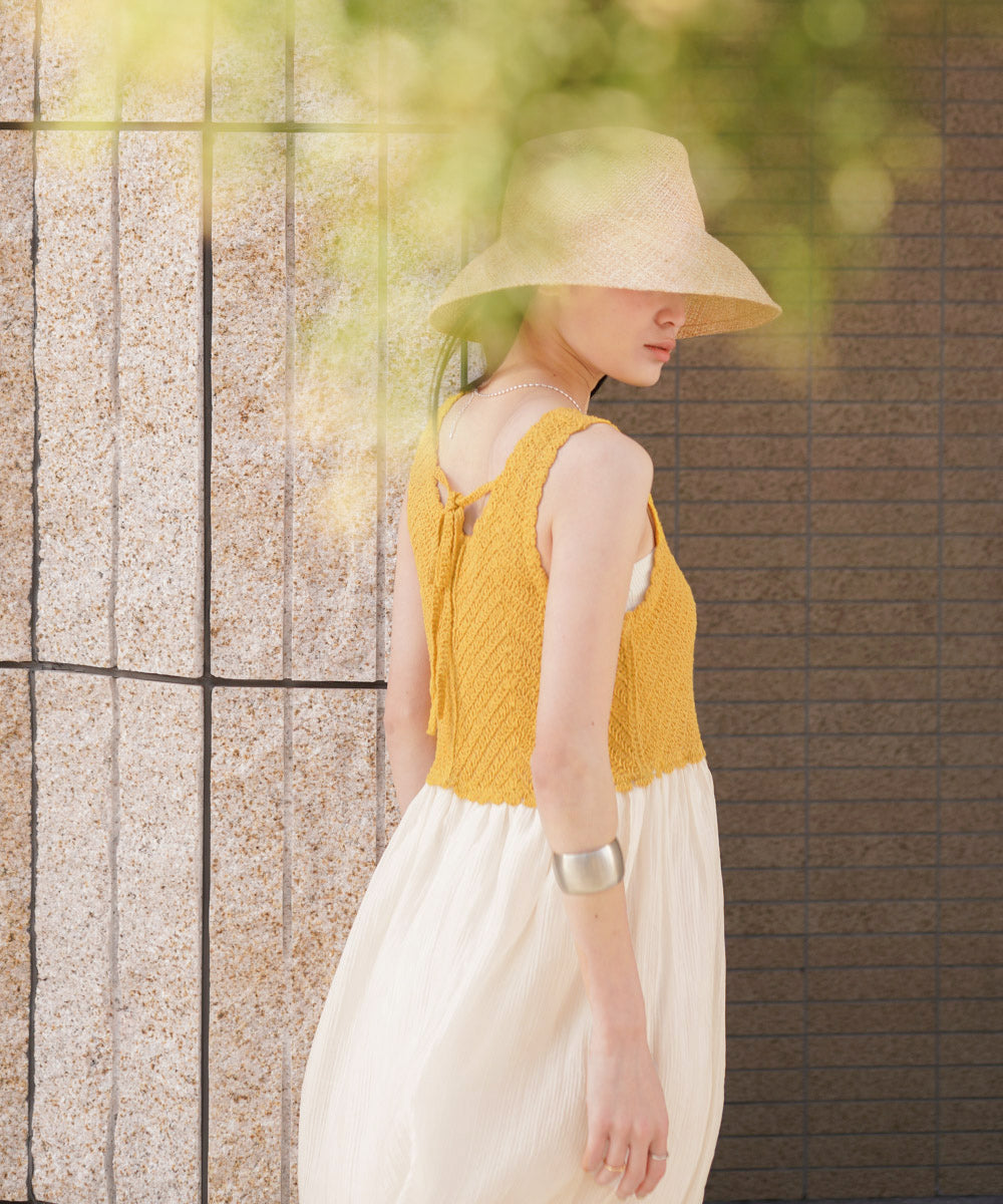 クロシェコンビキャミワンピース