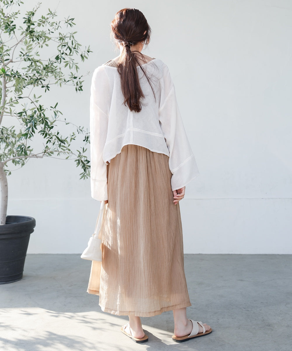 クロシェコンビキャミワンピース