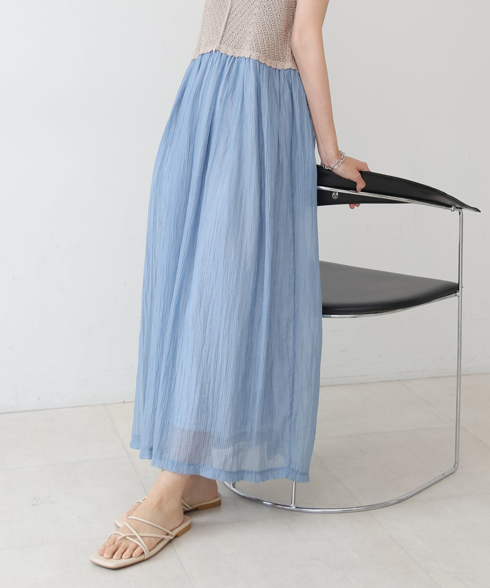 クロシェコンビキャミワンピース