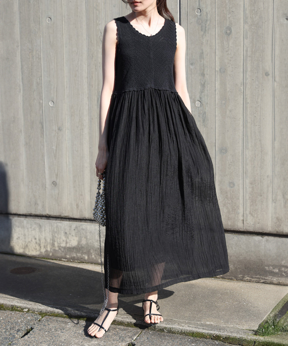 クロシェコンビキャミワンピース