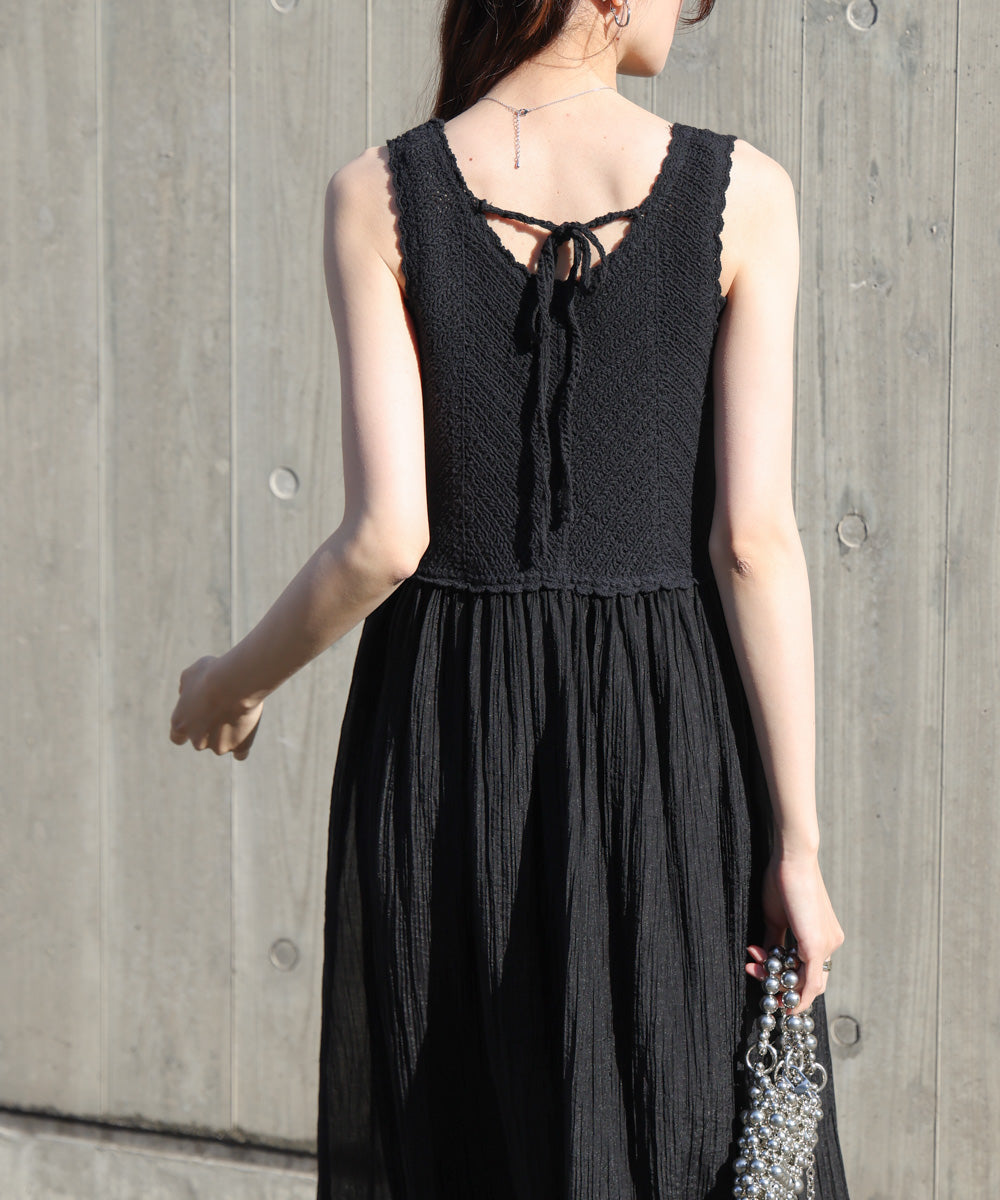 クロシェコンビキャミワンピース