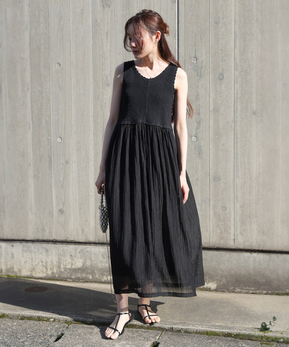 クロシェコンビキャミワンピース