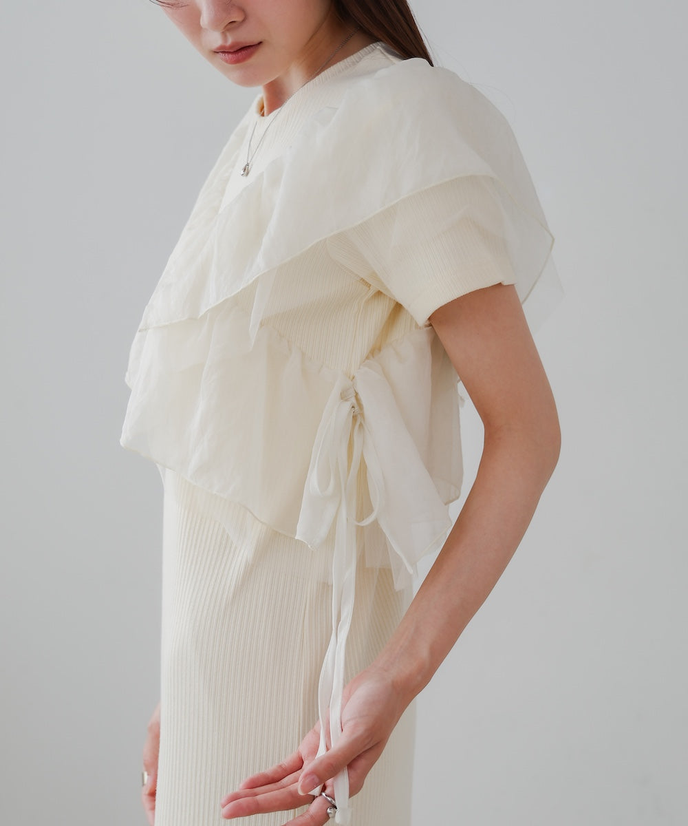 アシメフリルドッキングワンピース