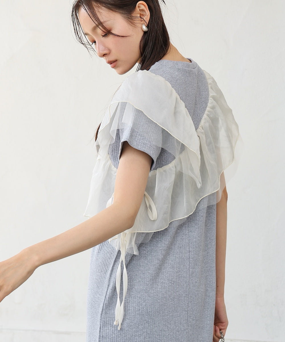 アシメフリルドッキングワンピース