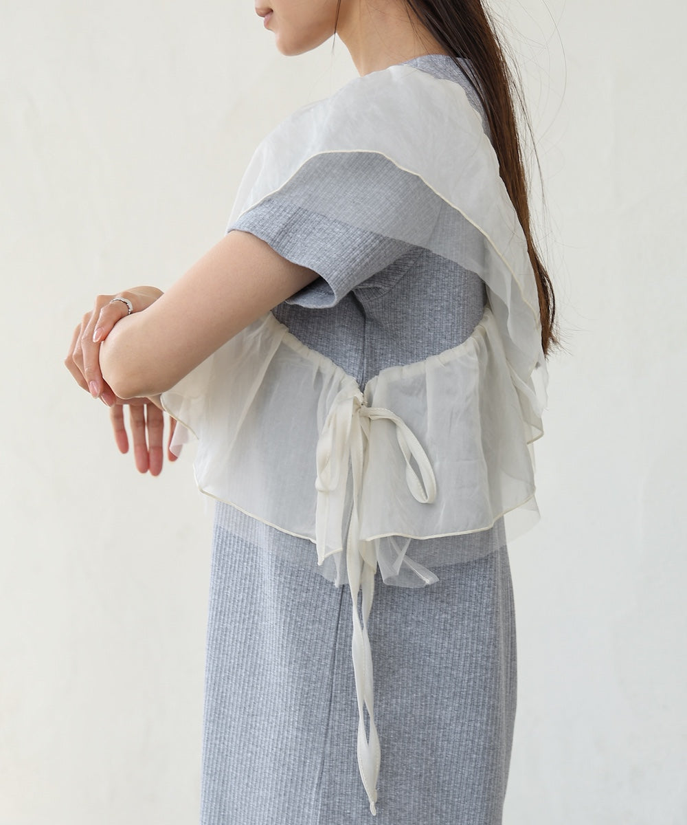 アシメフリルドッキングワンピース