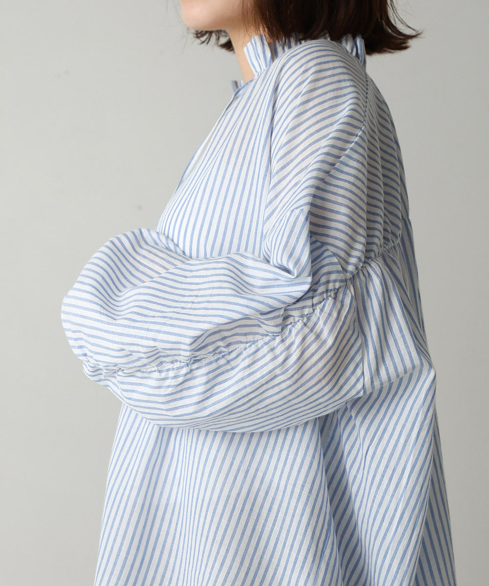 キャンブリックギャザーブラウス