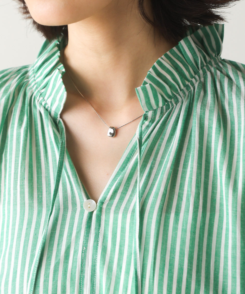 キャンブリックギャザーブラウス