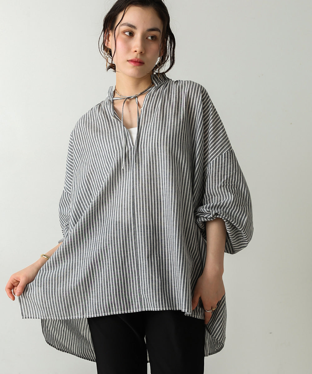 キャンブリックギャザーブラウス