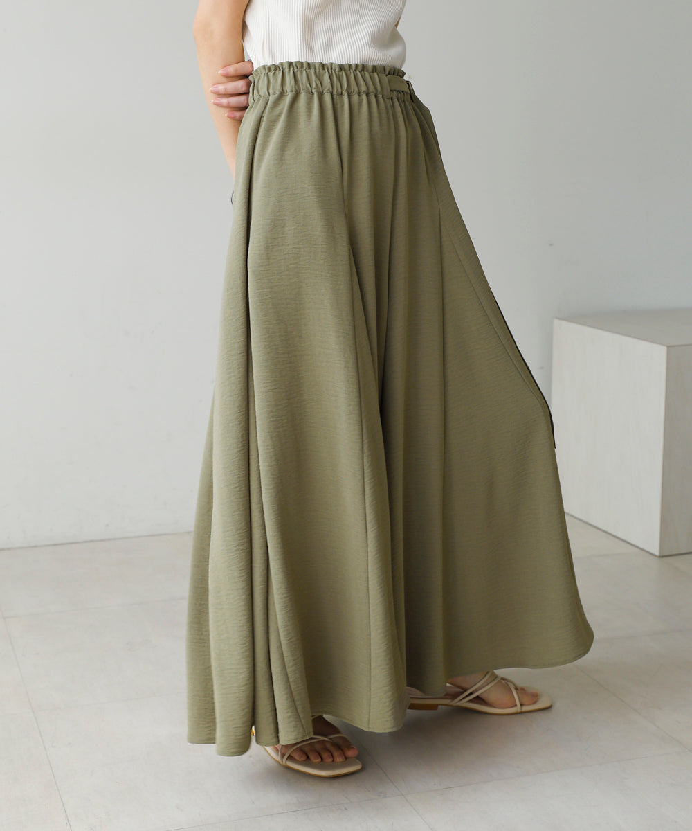 麻ライクポイントベルトパンツ