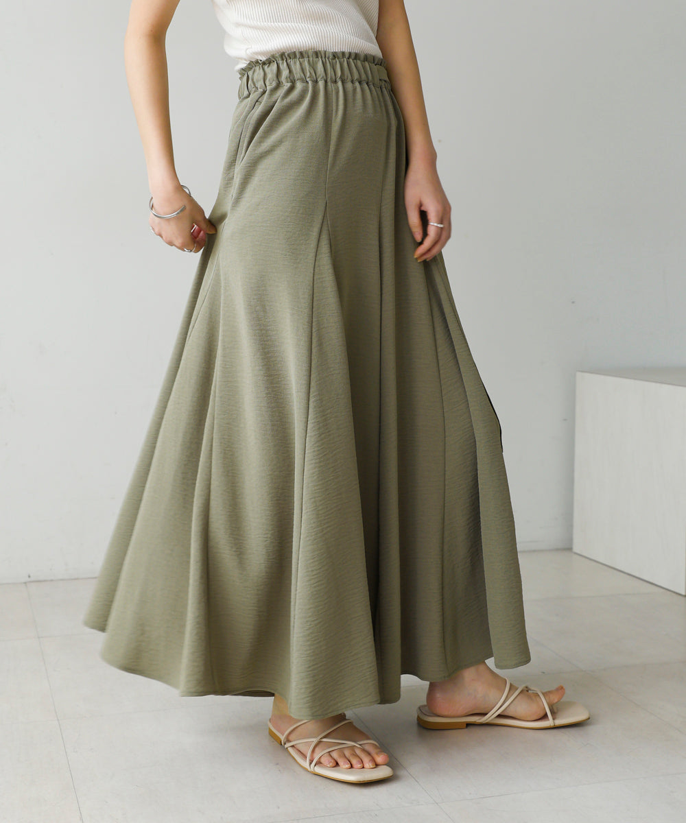 麻ライクポイントベルトパンツ