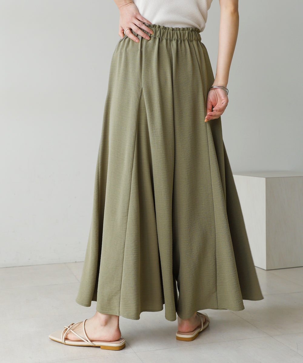 麻ライクポイントベルトパンツ