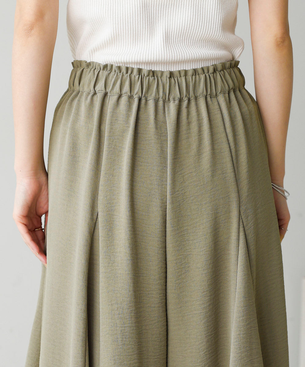 麻ライクポイントベルトパンツ