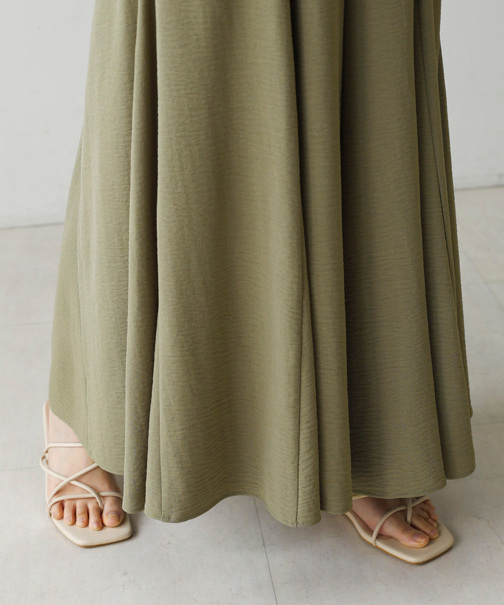 麻ライクポイントベルトパンツ