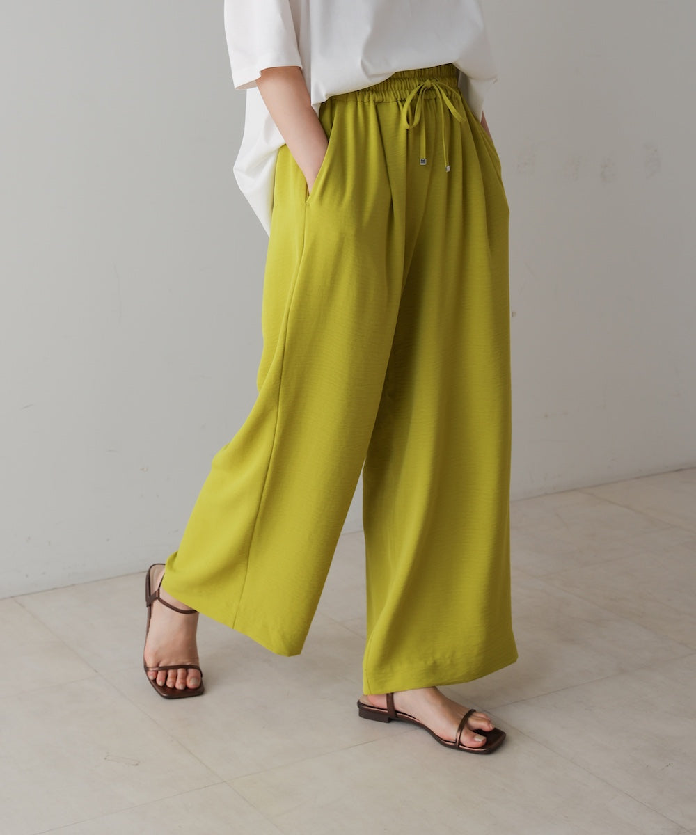 【新色追加】麻ライクリラックスパンツ