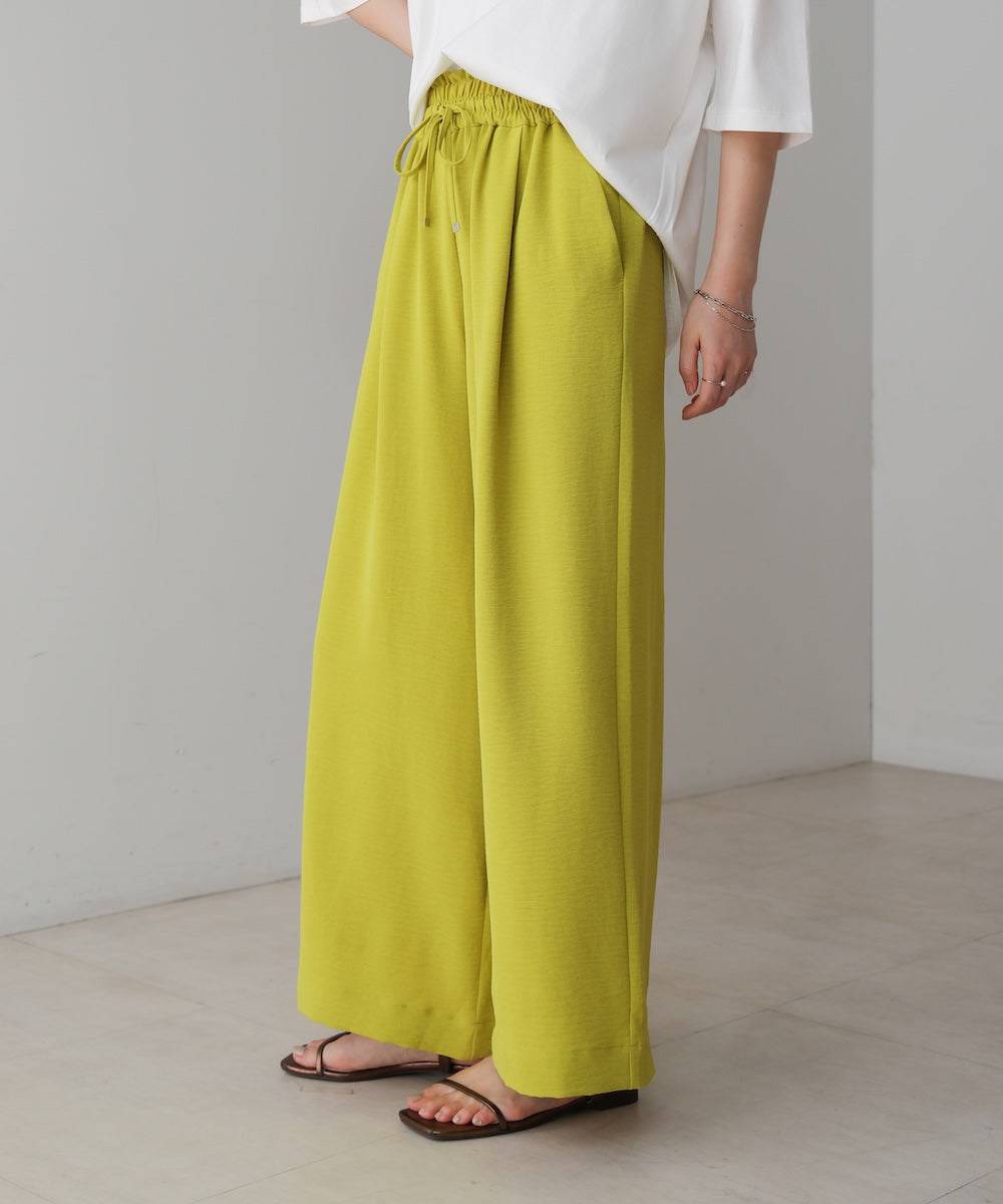 【新色追加】麻ライクリラックスパンツ