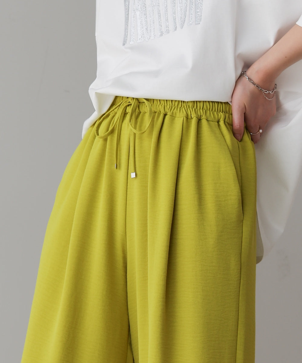 【新色追加】麻ライクリラックスパンツ