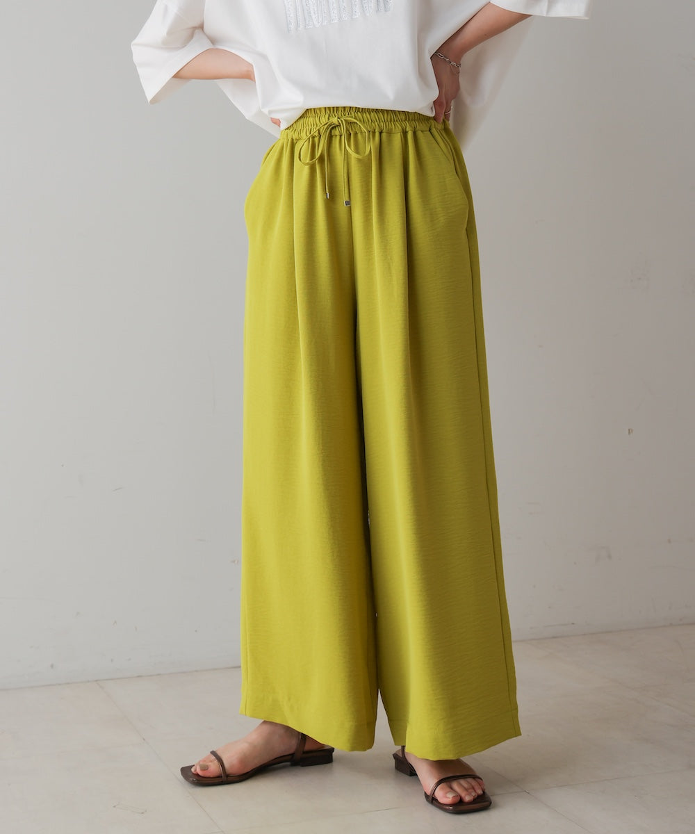 【新色追加】麻ライクリラックスパンツ