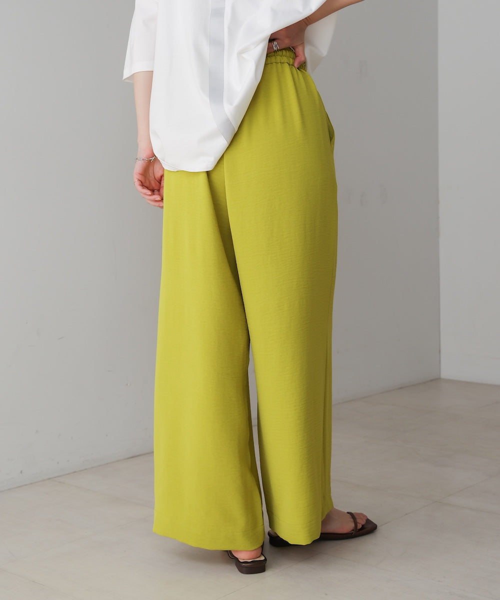 【新色追加】麻ライクリラックスパンツ