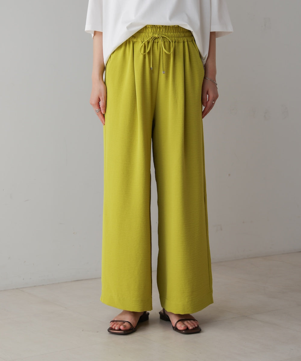 【新色追加】麻ライクリラックスパンツ