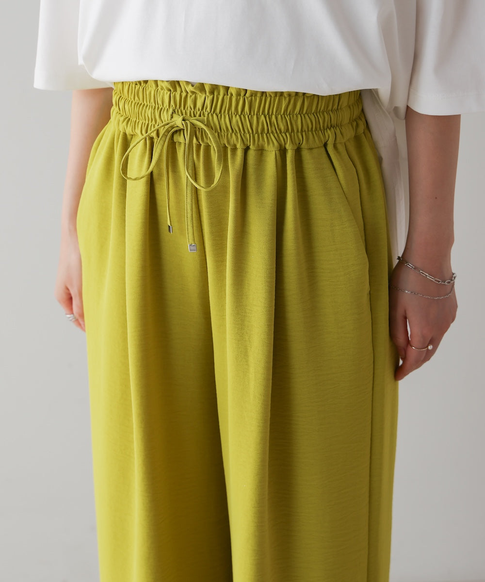 【新色追加】麻ライクリラックスパンツ