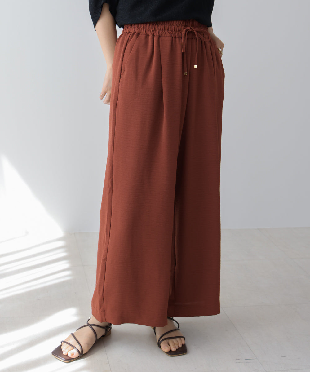 【新色追加】麻ライクリラックスパンツ
