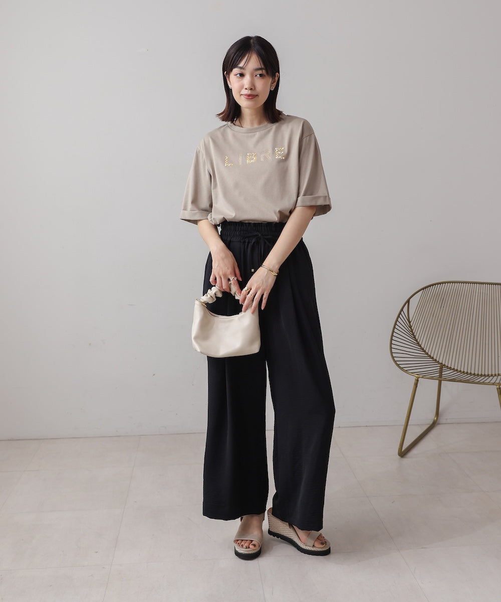 【新色追加】麻ライクリラックスパンツ