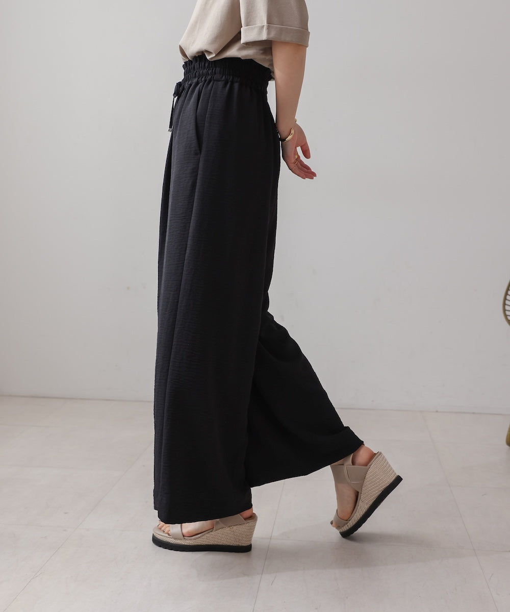 【新色追加】麻ライクリラックスパンツ