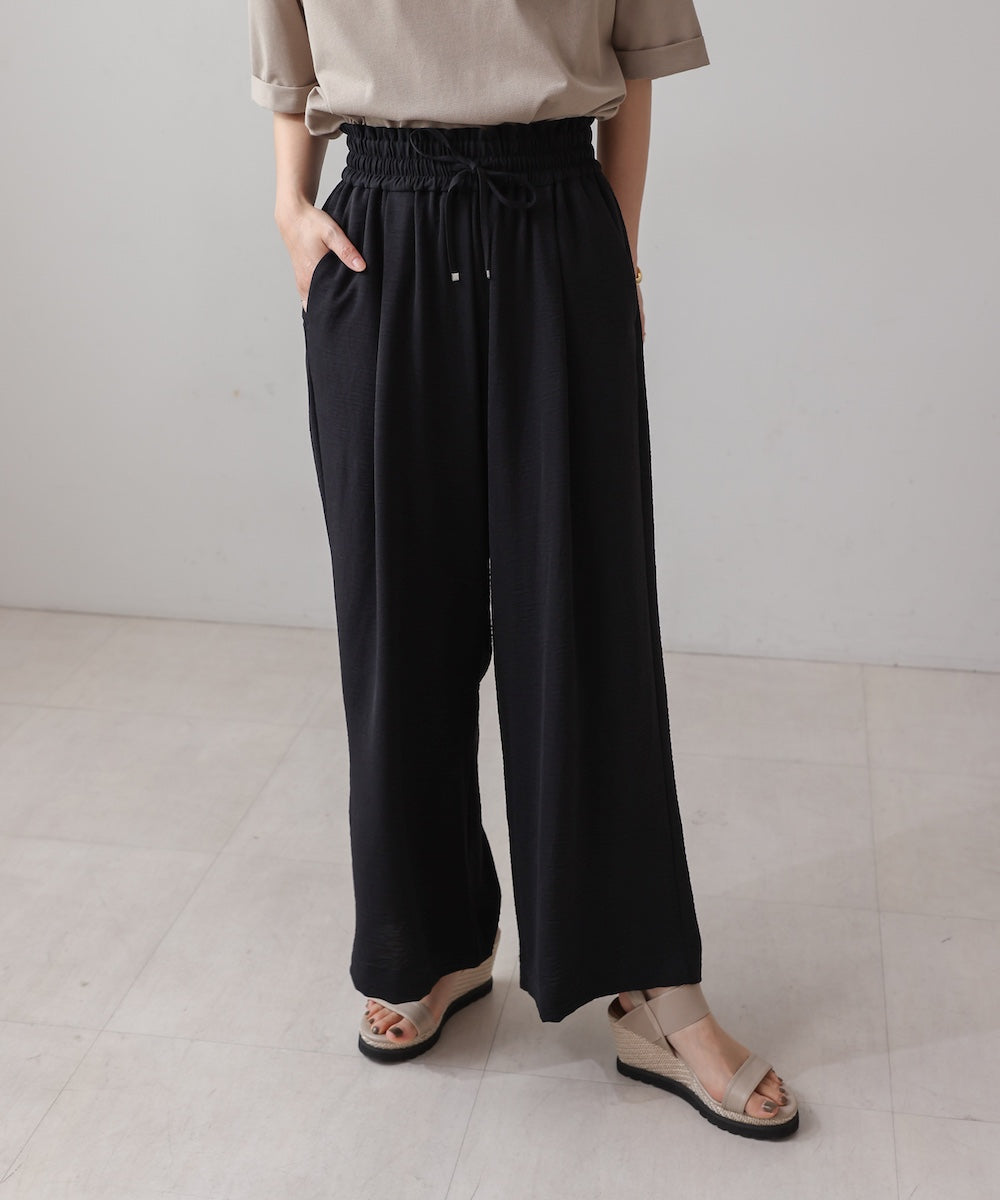 【新色追加】麻ライクリラックスパンツ