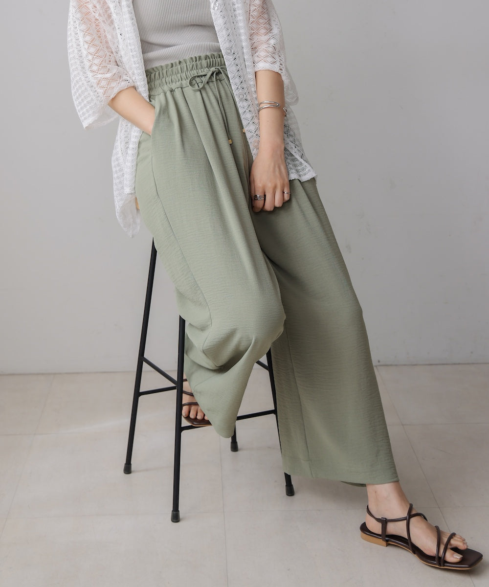 【新色追加】麻ライクリラックスパンツ