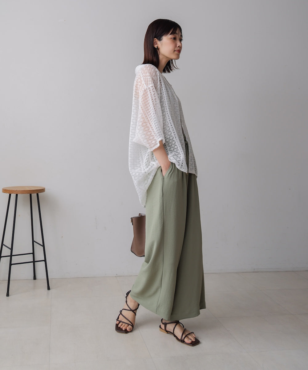 【新色追加】麻ライクリラックスパンツ