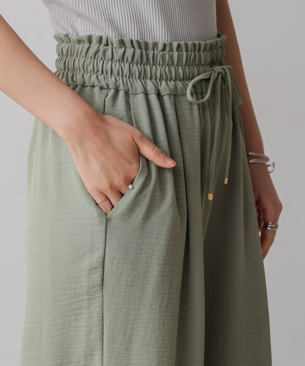 【新色追加】麻ライクリラックスパンツ