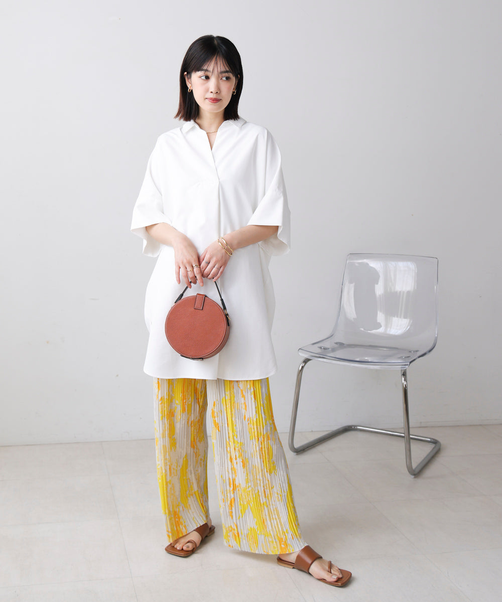 テックコットンオーバーサイズチュニック