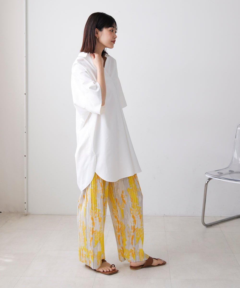 テックコットンオーバーサイズチュニック