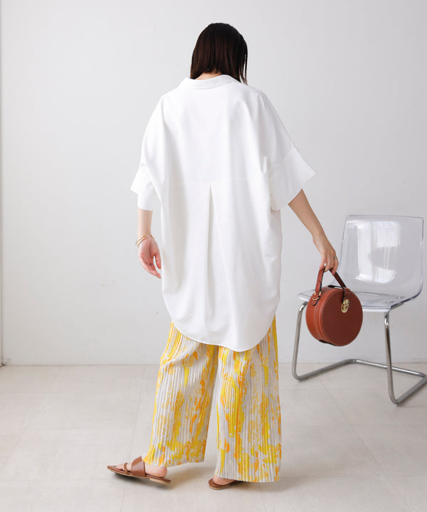 テックコットンオーバーサイズチュニック