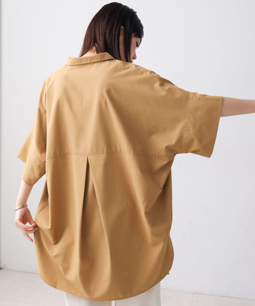 テックコットンオーバーサイズチュニック