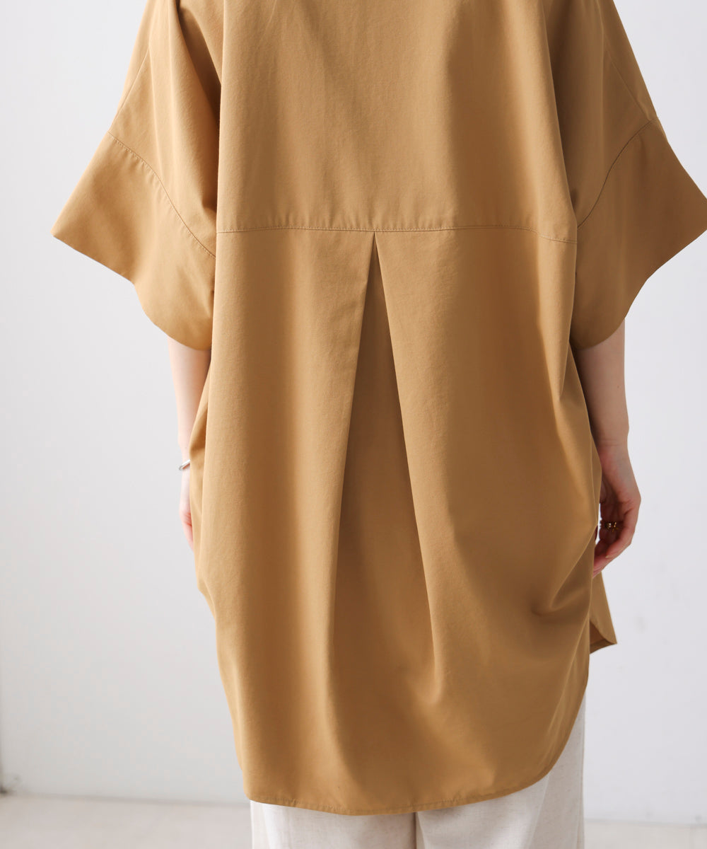 テックコットンオーバーサイズチュニック