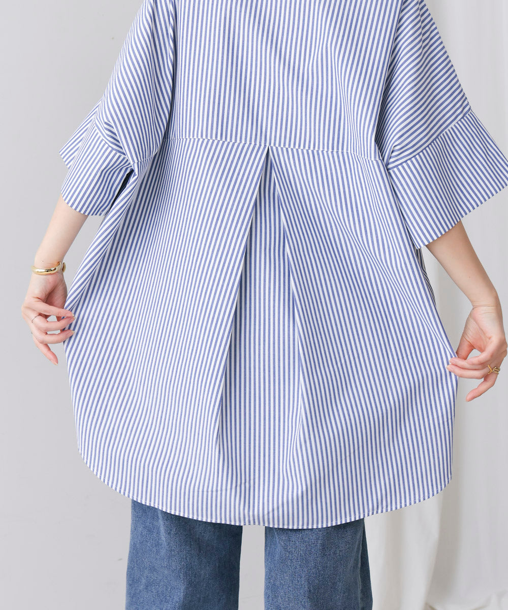 テックコットンオーバーサイズチュニック