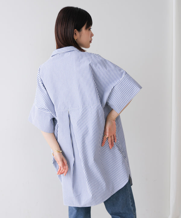 テックコットンオーバーサイズチュニック