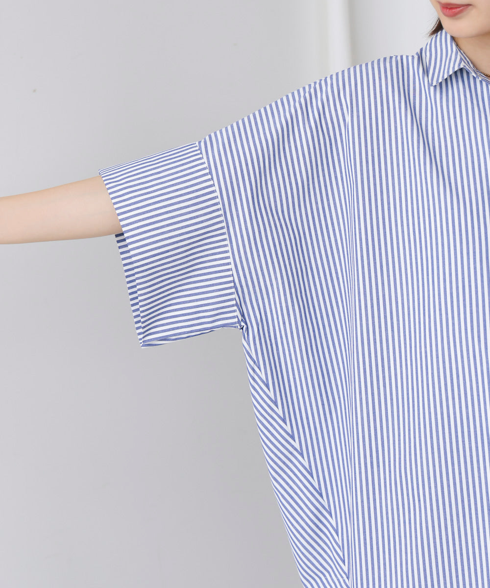 テックコットンオーバーサイズチュニック