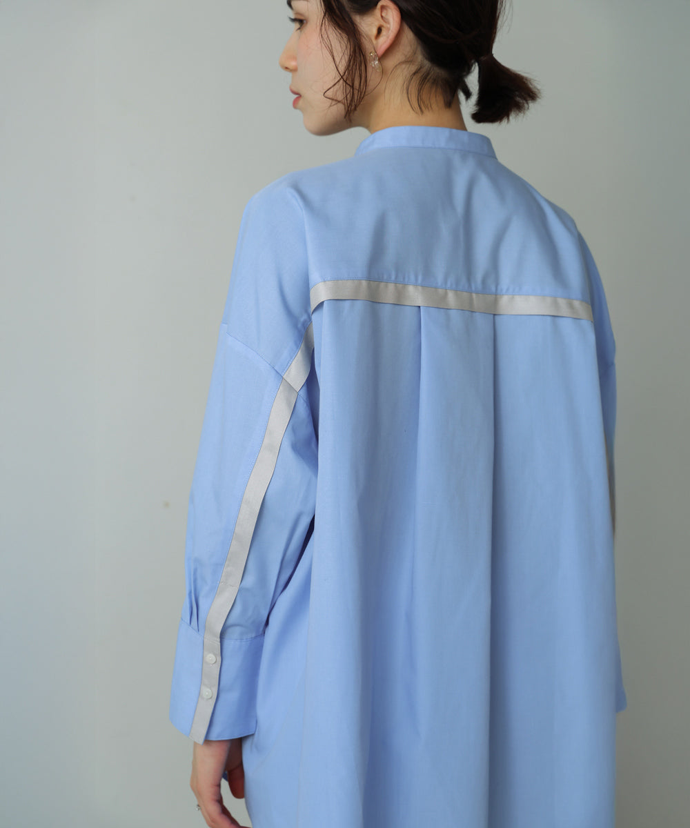 バックタックシャツチュニック