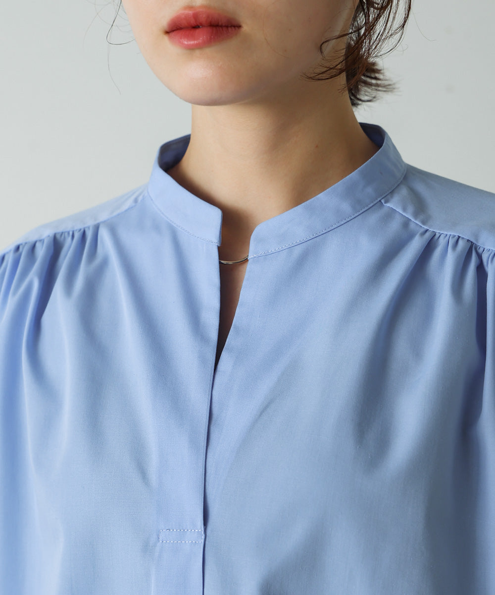 バックタックシャツチュニック