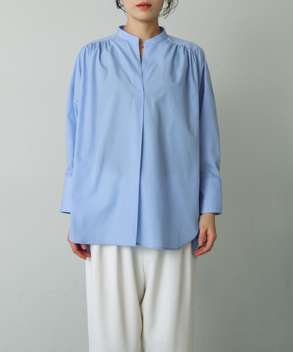 バックタックシャツチュニック