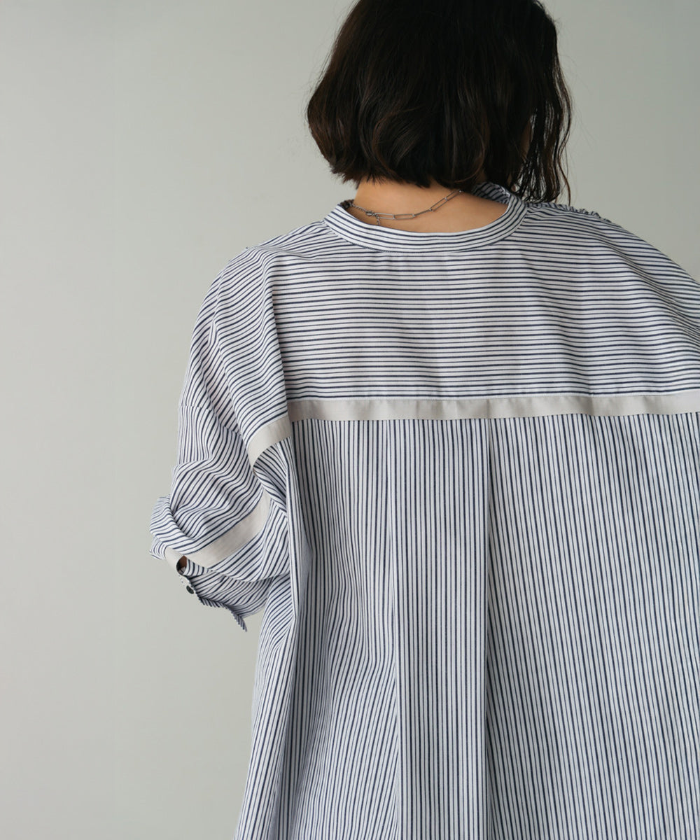 バックタックシャツチュニック